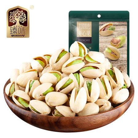臻味休閑零食 品味美國原色開心果，240g+80g×3袋干果組合的愜意時光